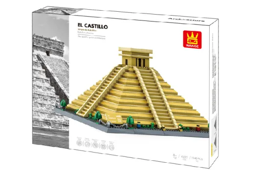 Wange Klemmbausteine El Castillo-Kakulkan in Mexico - 1340 Teile
