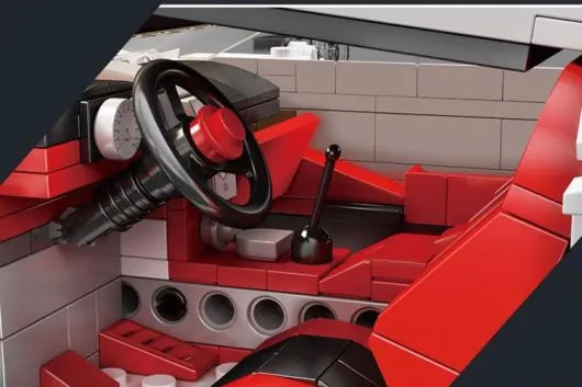 MouldKing Klemmbausteine Supersportwagen in weiß - 1116 Teile