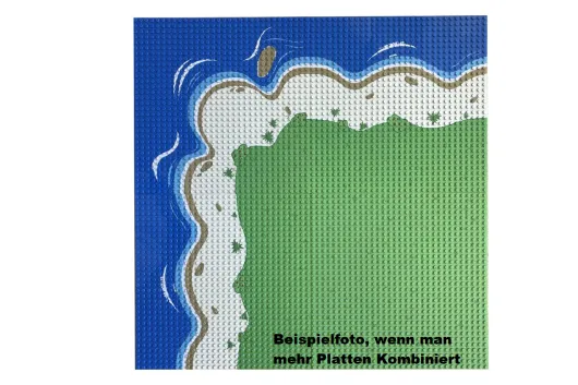 Klemmbausteine Grundplatte 32x32 Ufer 90 Grad (25,5cmx25,5cm)