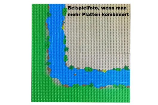 Klemmbausteine Grundplatte Strand gerade 32x32 (25,5cmx25,5cm)