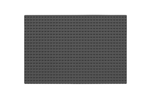 Wange Grundplatte dunkel Grau 24x36 Noppen, ca. 29x19,2cm