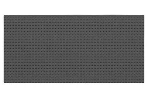 Wange Grundplatte dunkel grau 24x48 Noppen, ca. 38,5x19cm