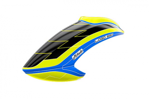 Mikado Haube LOGO 690 SX V3 neon-gelb/blau