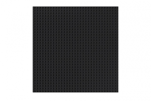 Grundplatte UNTERBAUBAR schwarz 32x32 Noppen, ca. 25,5x25,5cm
