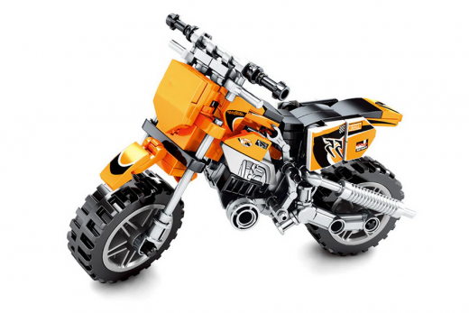 Sembo Klmmbausteine Super Motorcycle orange - 180Teile