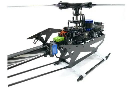 soXos Strike7.1 Heli Combo mit 1st Carbonrotorblättern in neon gelb