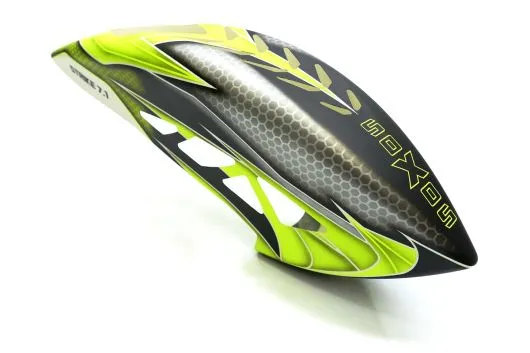 soXos Strike7.1 Heli Combo mit 1st Carbonrotorblättern in neon gelb