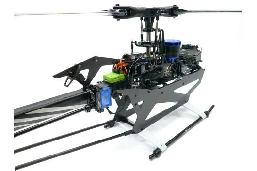 soXos Strike7.1 Heli Combo mit 1st Carbonrotorblättern in neon orange