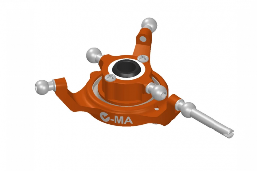 L-MA Precision Tuning Taumelscheibe aus Aluminium in orange für OMPHOBBY M1 Heli