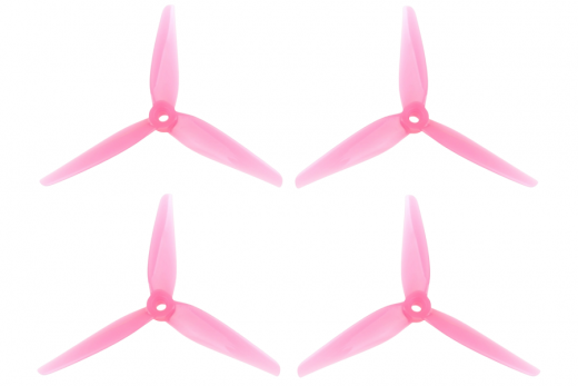 HQ Racing Prop R35 5,1x3,5x3 aus Poly Carbonate in pink transparent je 2CW+2CCW