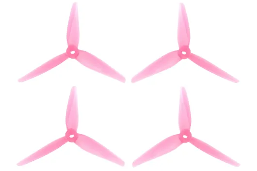 HQ Racing Prop R35 5,1x3,5x3 aus Poly Carbonate in pink transparent je 2CW+2CCW