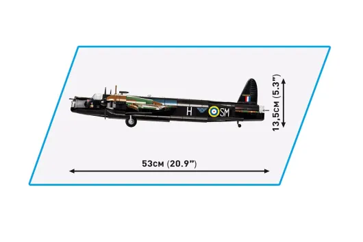 COBI Klemmbausteine Flugzeug 2. Weltkrieg Vickers Wellington Mk.II - 1162 Teile