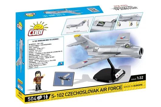 COBI Klemmbausteine Flugzeug S-102 CZECHOSLOVAK A - 504 Teile