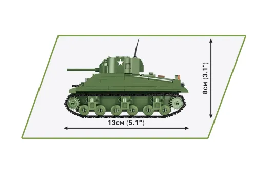 COBI Klemmbausteine Panzer SHERMAN M4A1 - 312 Teile