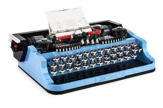 MouldKing Klemmbausteine Klassische Schreibmaschine in Blau - 2139 Teile