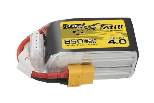 Tattu R-Line LiPo Akku 14,8V 850mAh 130C 4S1P mit XT60