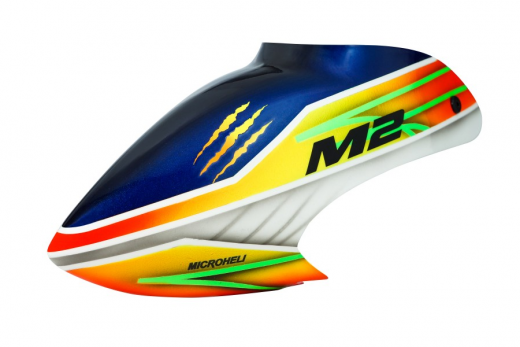 Microheli Airbrush Fiberglas Freestyle Haube für OMPHobby M2 V1, V2 und EXP