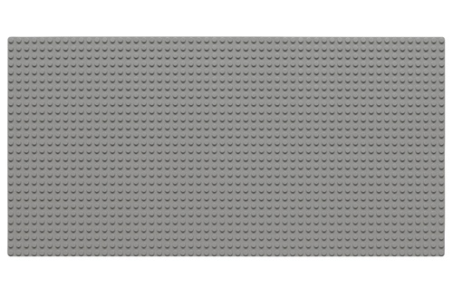 Wange Grundplatte hell Grau 28x56 Noppen, ca. 44,5 x 22,5cm