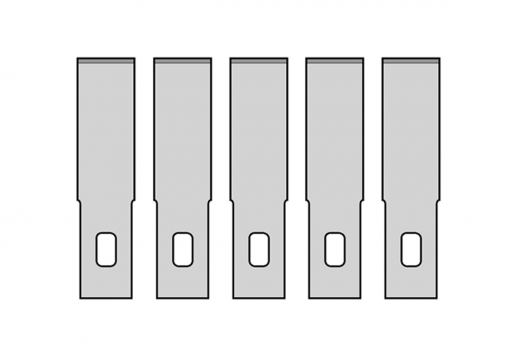 5 Ersatzmesser Nr.2