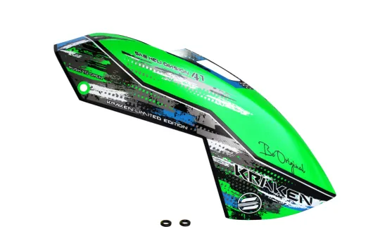 SAB Goblin Kabinenhaube Schwarz Grün für Kraken 700S