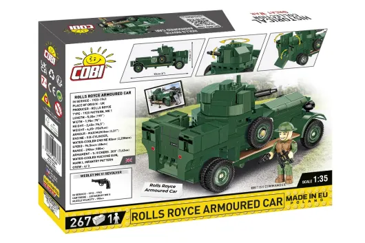 COBI Klemmbausteine Auto ROLLS ROYCE ARMOURED CAR SCALE - 267 Teile