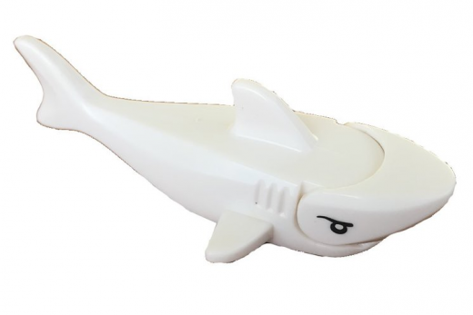 Klemmbaustein Hai Weiß