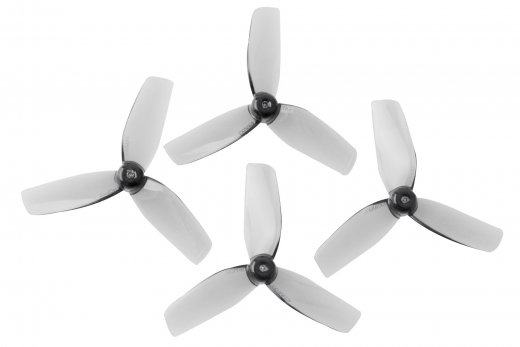HQ Micro Whoop 3Blatt Propeller 40mm in Grau 1mm Shaft Poly Carbonate 2xCW und 2xCCW