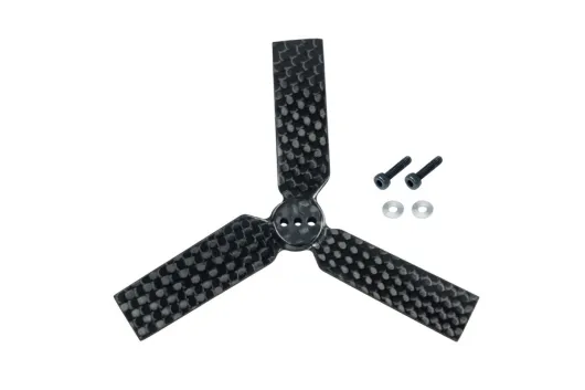 Microheli 3Blatt Heckpropeller aus Carbon Faser 70mm für BLADE InFusion 180