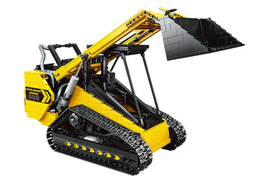 HappyBuild Klemmbausteine Raupenlader mit Elektronik - 1800 Teile