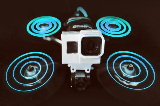 Gemfan Starlight LED Prop 51433L 5,1x4x3x3 3Blatt Propeller mit Elektronik in blau 2xCW und 2xCCW