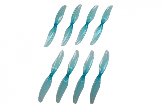 Gemfan 75mm 2-Blatt Durable Propeller 3 Zoll für 1,5mm in transparent blau