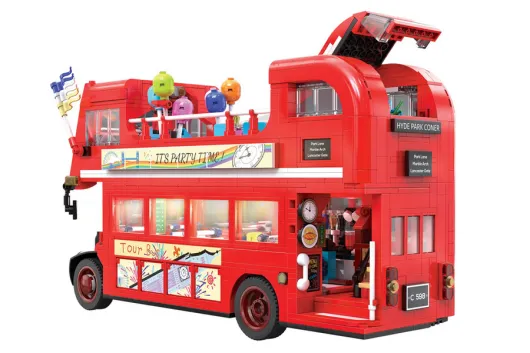 CaDA Klemmbausteine London Vintage Tour Bus - 1770 Teile