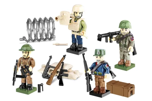COBI Klemmbausteine COMPANY OF HEROES 3 Figuren und Zubehör - 60 Teile