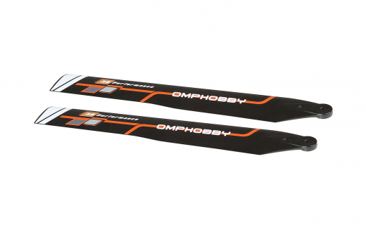 OMPHobby Ersatzteile Hauptrotorblätter 125mm Hart in Orange für M1 EVO
