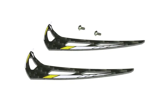 OMPHobby Ersatzteile Leitwerk in Gelb 2Stück für M1 EVO