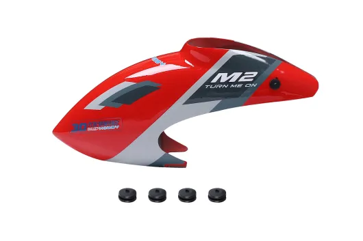 OMPHobby Ersatzteile Kabinenhaube in Rot für M2 EVO und M2 EVO MK2