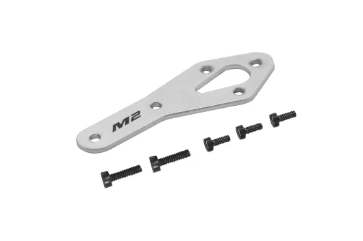 OMPHobby Ersatzteile Aluminium Heckmotorhalter in Silber für M2 EVO und M2 EVO MK2