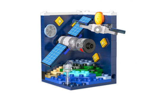 CaDA Klemmbausteine CASCI Shenzhou 7 Spacecraft - 126 Teile