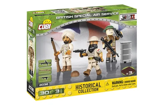 COBI Klemmbausteine Figuren Set 2. Weltkrieg Britisches Special Air Service SAS - 30 Teile