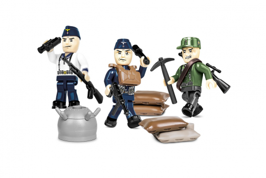 COBI Klemmbausteine Figuren Set 2. Weltkrieg Deutsche Infantrie Narvik 1940 - 30 Teile