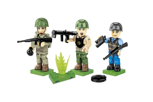 COBI Klemmbausteine Figuren Set 2. Weltkrieg D-Day 1944 Amerikanische Truppen - 30 Teile