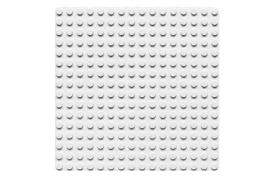 Wange Grundplatte weiß 16x16 Noppen, ca. 13x13cm