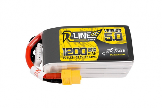 Tattu R-Line LiPo Akku Version 5.0 22,2V 1200mAh 150C 6S1P mit XT60