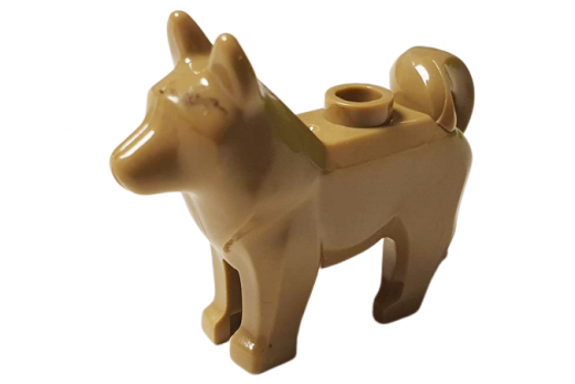 Klemmbausteine Wolf in beige