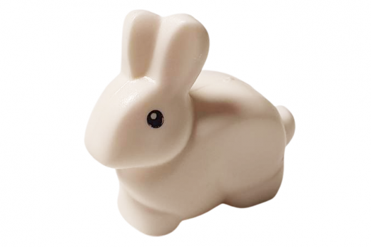 Klemmbausteine Tier Hase in weiß
