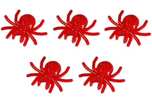 Klemmbausteine Tier Spinne in rot 5Stück