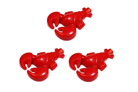 Klemmbausteine Tier Hummer in rot 3Stück