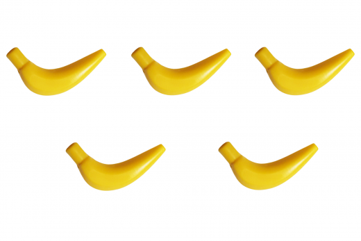 Klemmbaustein Bananen 5 Stück