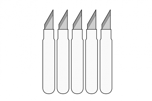 5 Ersatzmesser für MS02