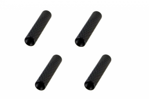 Abstandshalter / Spacer / Standoff M3 Aluminium eloxiert gerändelt in schwarz 4Stück 28mm